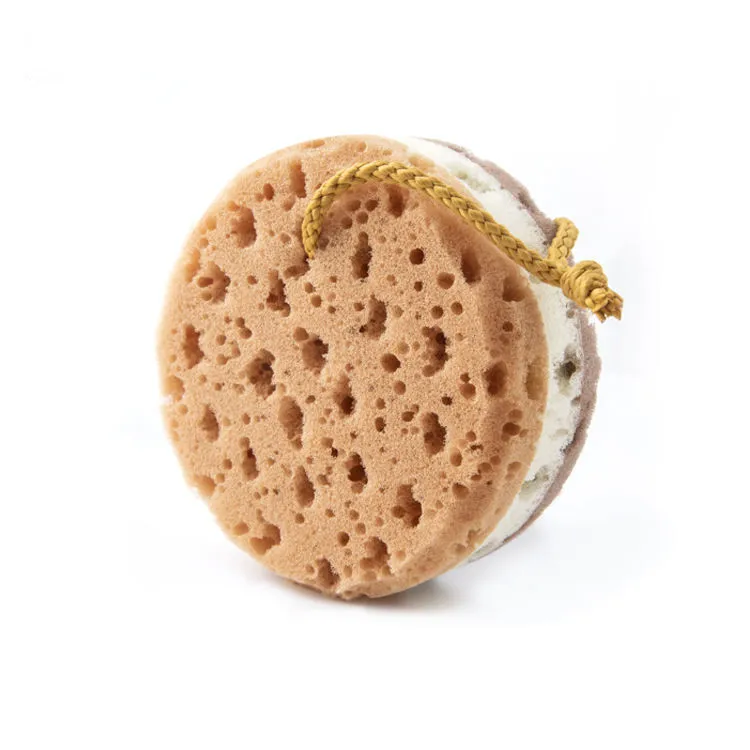 Ready To Ship Round Super Soft Exfoliating Loofahs Puffs Shower Bath Bubble Scrubs Sponges For Kids