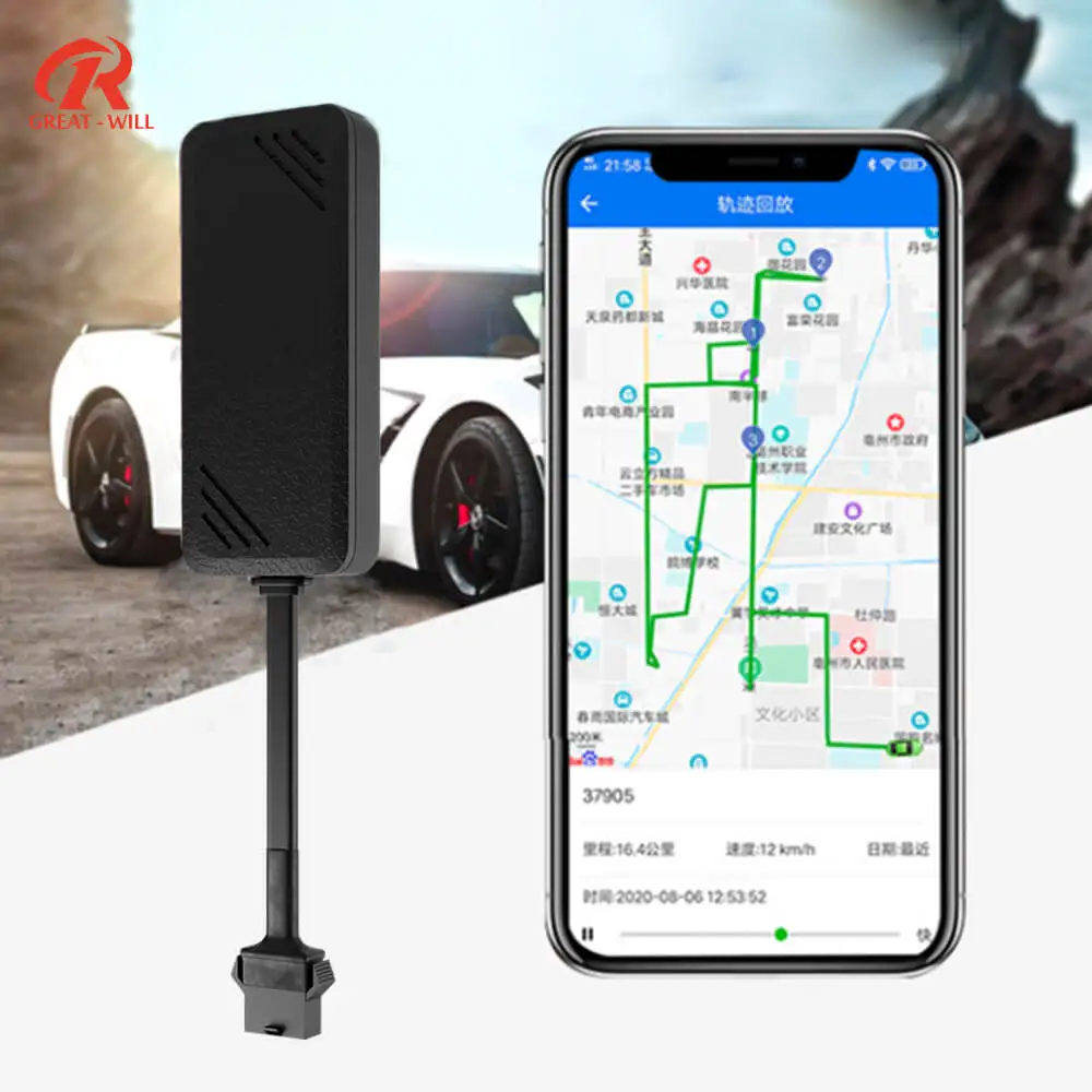 Worldwide Positioning Small Gps Tracking Device Micro Chip Real Time Tracking APP Web SMS Fleet Hard Wire Car GPS Tracker Device