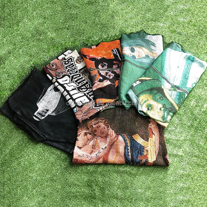 Custom Design Women Tapestry Hoodie Sweater Blanket hoodi Sweater Jumper tricot culture Knit Crop top tapestri sweater