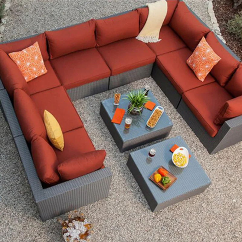 Hot SellNew Fashion Outdoor Furniture Sofa Set Outdoor Furniture Sofa Set Rattan Garden Sofa