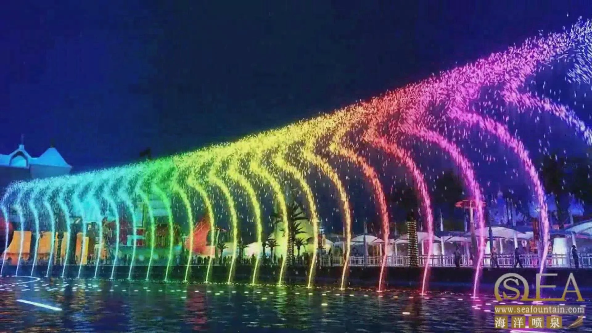 Water fountain swing fountain pool with stable function