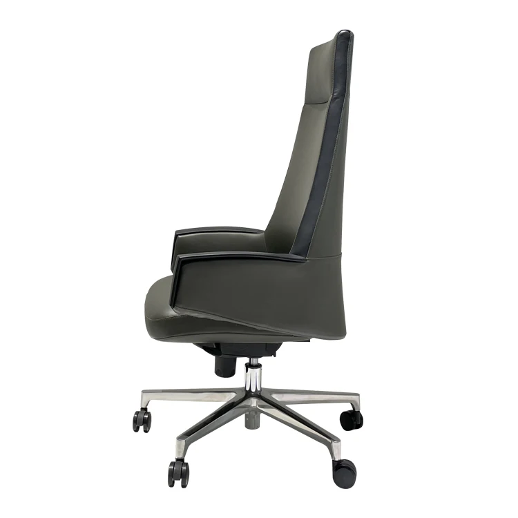 Hot New Products Pu Mute Universal Wheel Swivel Office Chair Leather Furniture