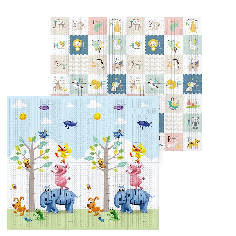 Waterproof Puzzle Crawling Creeping Xpe Mat Folding Outdoor Game Pad Baby Playing For Kids  mat Baby Play Mat