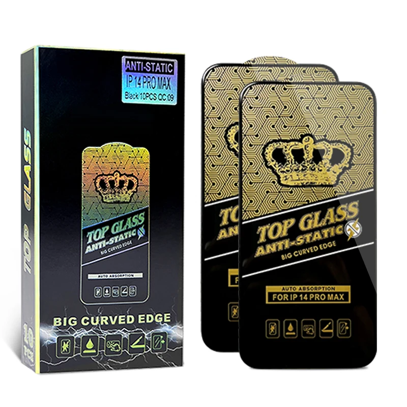 Антистатическое закаленное стекло для iPhone 14 13 12 11 Pro Max ESD Антистатическая Защита экрана защитная