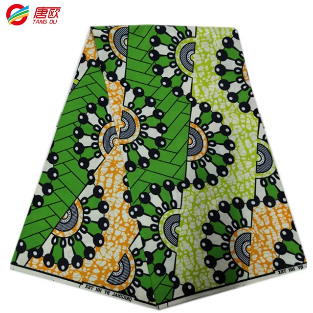 High Quality 100% Cotton Real African Fabric African Wax Print Fabric Custom design printed fabric