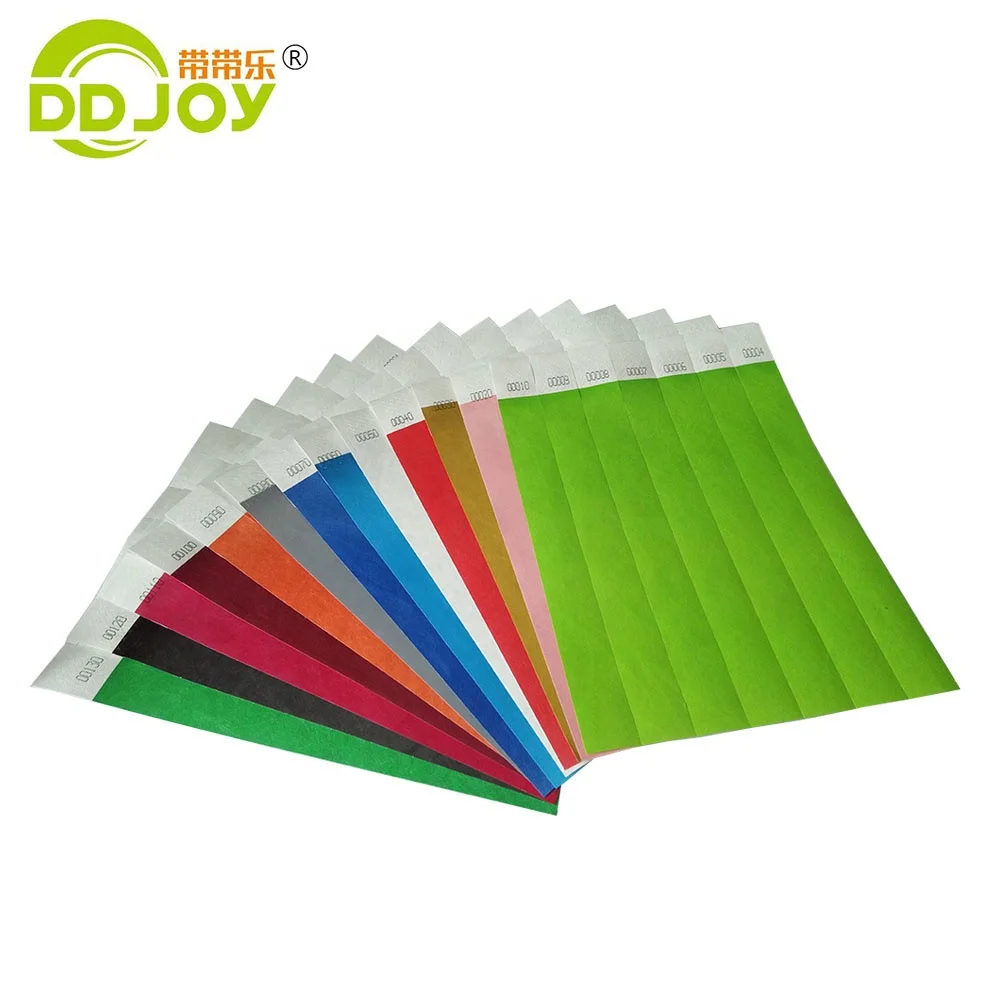 Popular Promotional China Supply Tyvek Paper Wrist Band For Events, Best Selling Products Bracelet / Wristbands Park