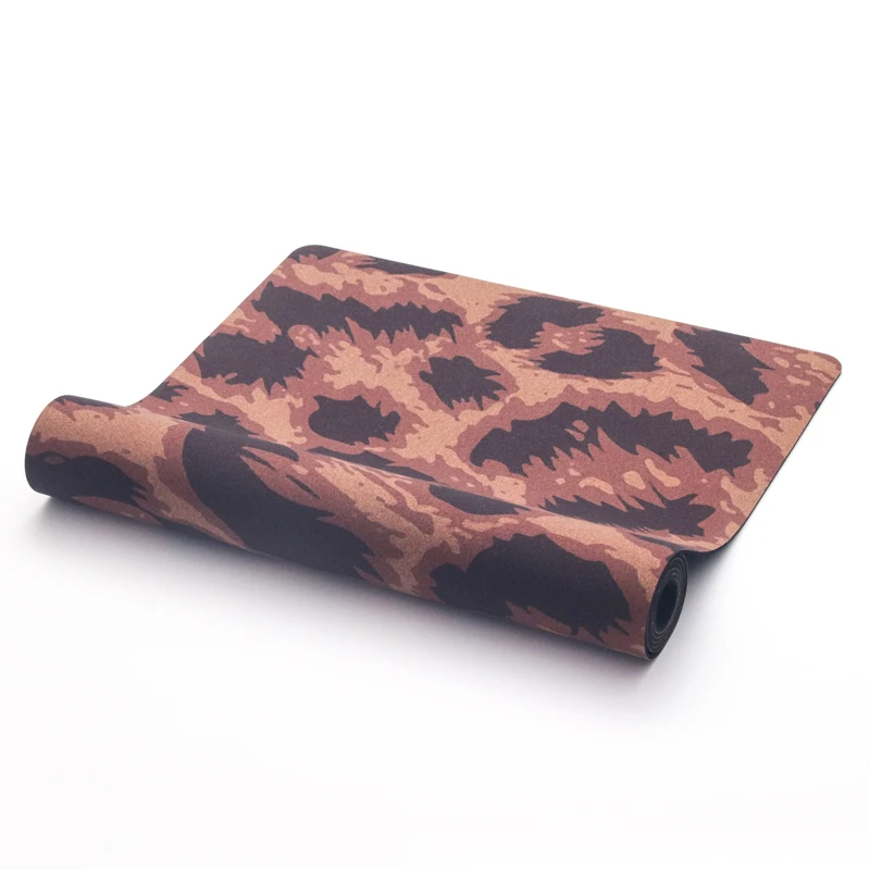 Hot Selling Tpe 100% Polyurethane Yoga Mat Fitness Luxury Cork Yoga Mat Thick in Natural Cork 5mm