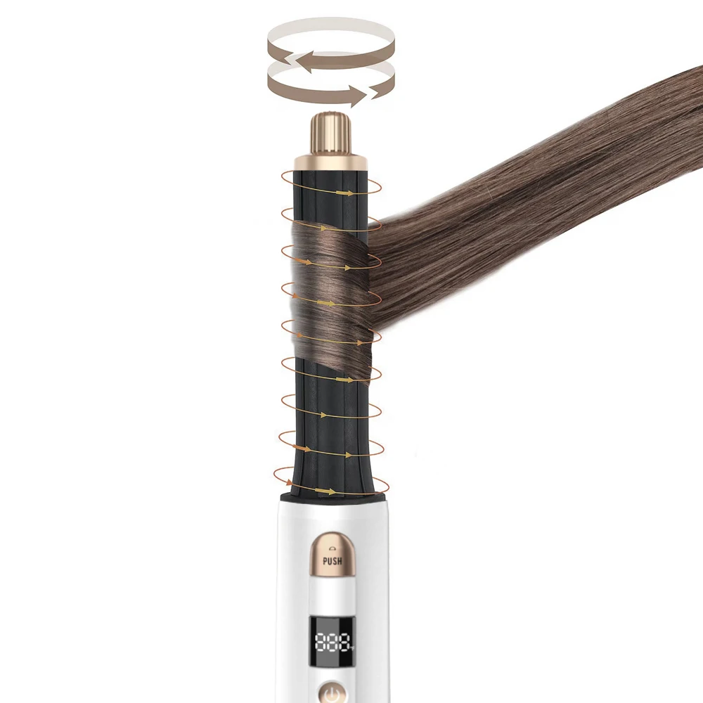 6 in one high speed air styler cold and one step hair dryer hot air blower styler and hot air styler and rotating