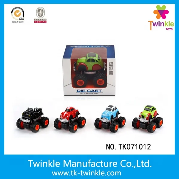 Diecast model car pull back mini bus 4 ASST metal car toy