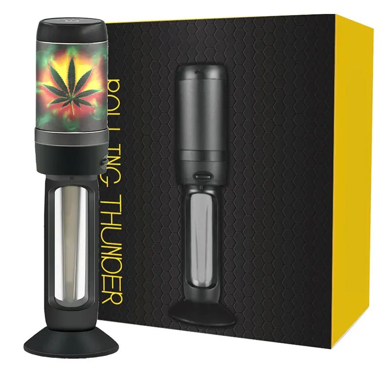 Meijiu Internal Motor Rolled Cones Smoking Accessories Tobacco Grinder Automatic Filler DIY Smoke Electric Herb Grinder