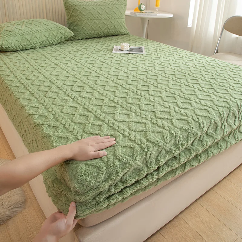 Custom Fitted Bed Sheet Sets, Washable, Hypoallergenic, 100% Velvet, Soft and Cozy