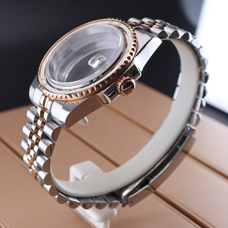 Waterproof Wrist Watch 20mm Jubilee Bracelet 28.5mm Dial Watch Case Fit NH34 NH35 NH36 ETA 2824 Movement