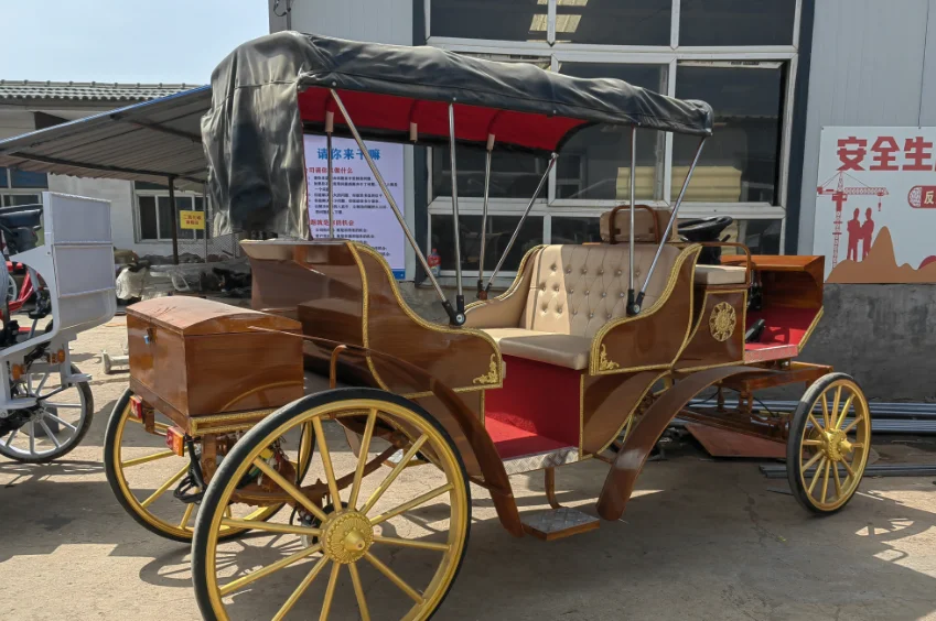 Customized European Sightseeing Carriage Electric EXW Wooden Seat Hot Selling High Quality Special Transportation 2024 Fangyu