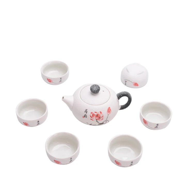 
Чайный набор со снежинками, полный набор из керамики, деловой Повседневный подарок, индивидуальный логотип, открытие компании, подарочный набор 