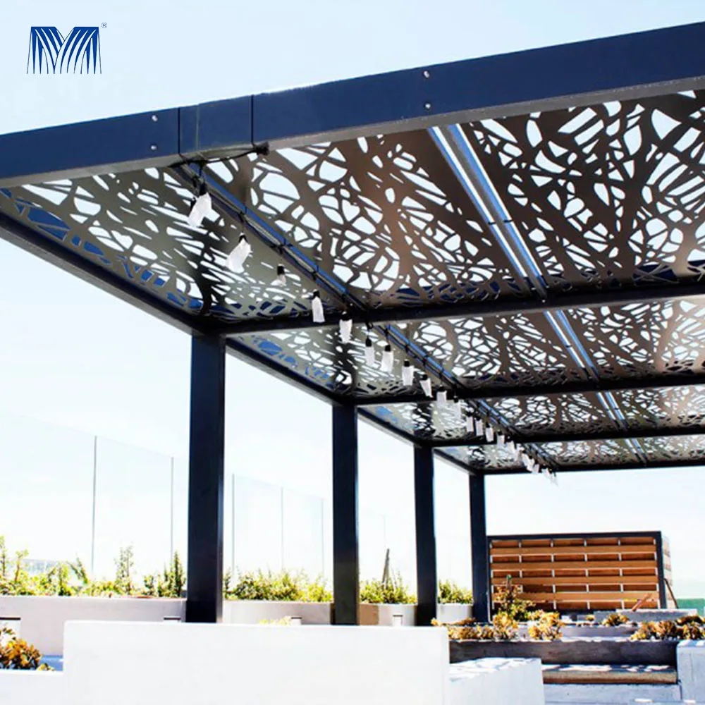 Retractable Wooden Poland Retractil Bioclimatic Kit Wpc Pergola 4x4 Wood Aluminum Pavilions Outdoor Glass Gazebo