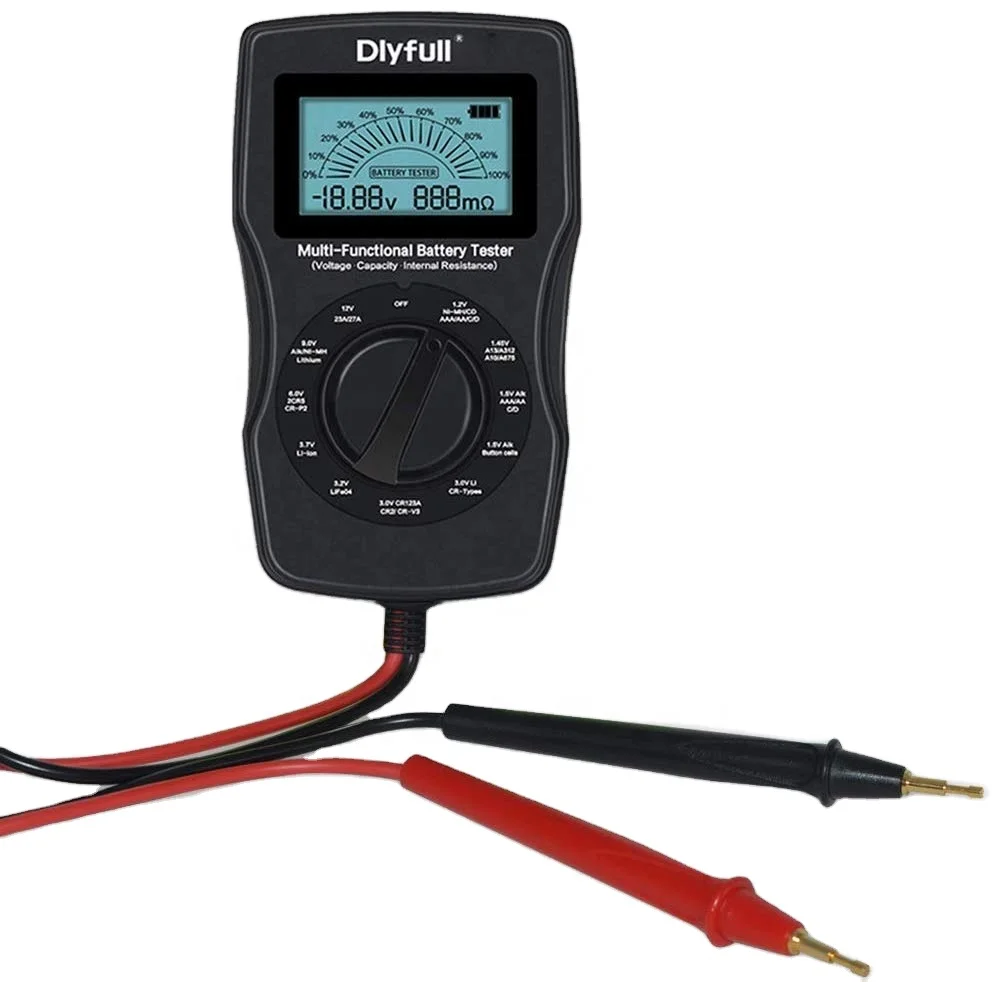 Smart Battery Tester capacity analyzer Universal test for AA/AAA/C/D/18650/123A/CR032/AG10/A12/R03P/23A/A675 cells