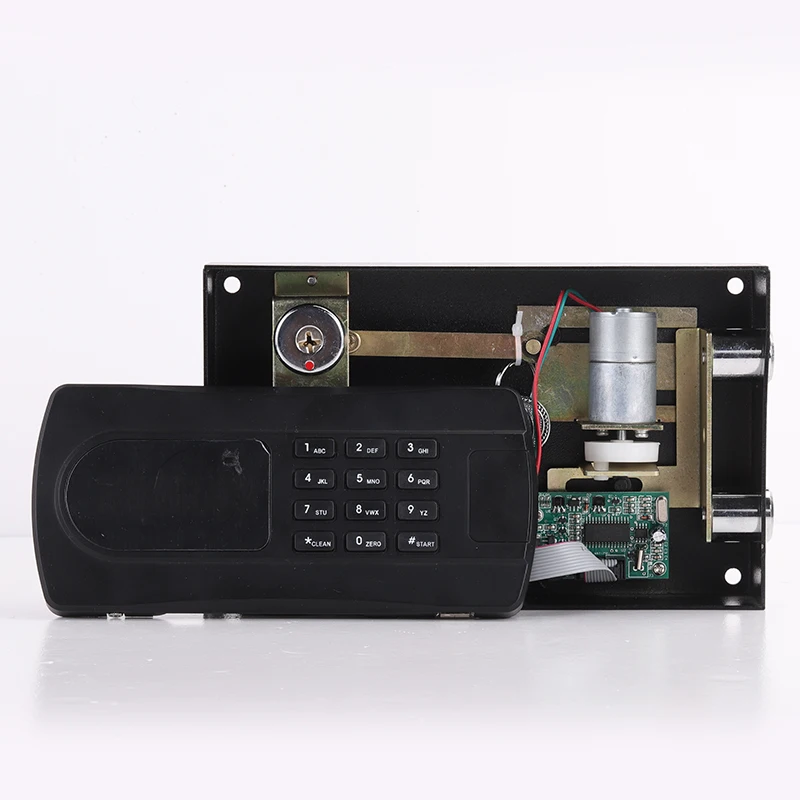 Electronic Hotel safe lock with motorised locking mechanism and LED display digital keypad lock for safes