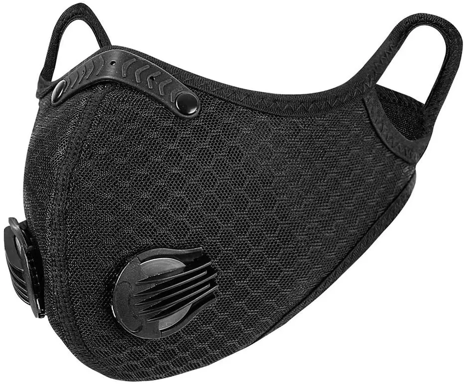 Sports Face Cover with Activated Carbon Filters Reusable Running Cycling Outdoor Mesh Summer Adults Breathable One Size