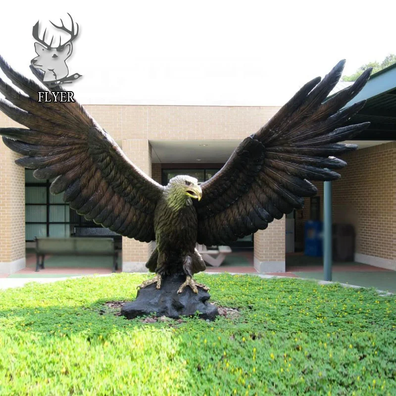Factory Wholesale Large Outdoor Casting American Eagle Antique Bronze Eagle Statue