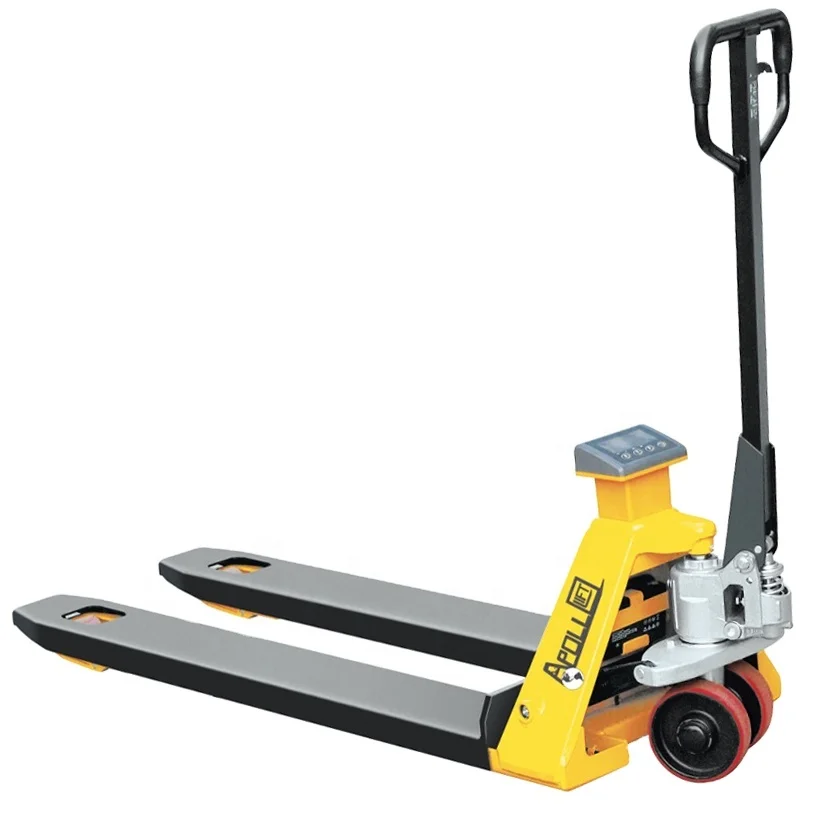 Xilin hydraulic pallet truck 4400lbs 2000kg weight scale hand pallet truck