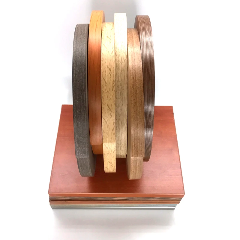 Office Furniture Low Price Wood Grain Mdf Extruder Pvc Plastic Cabinet Design Edge Band