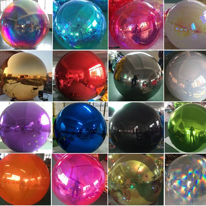 Shinny PVC ball shape inflatable pvc disco mirror ball / inflatable mirror ball ceiling
