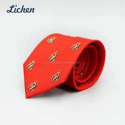 100% модный мужской шелковый тканый галстук с логотипом для заказа