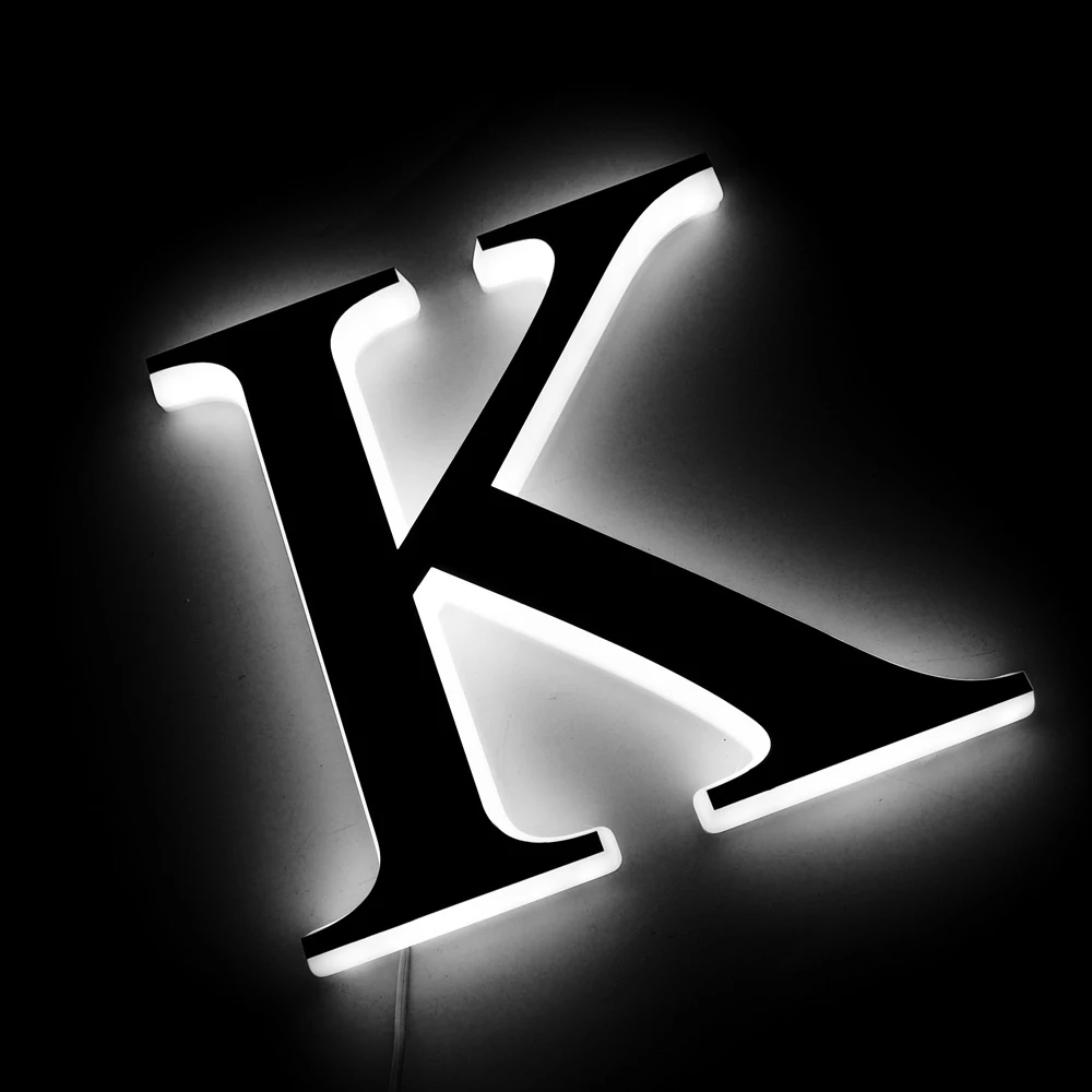 Acrylic Letter custom light up number electronic backlit logo sign outdoor 3d Sign Letters With Led Backlit