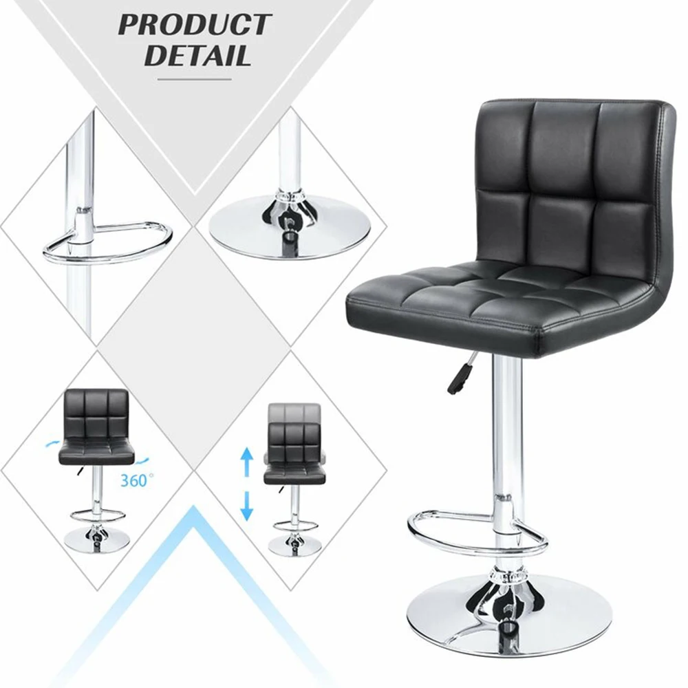 Modern Style Bar Height Chairs Pu Leather Kitchen Counter Height Bar Stools