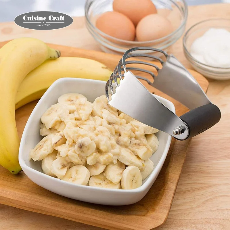 Home and kitchen best selling stainless steel kitchen gadget dough pastry blender with soft grip handle