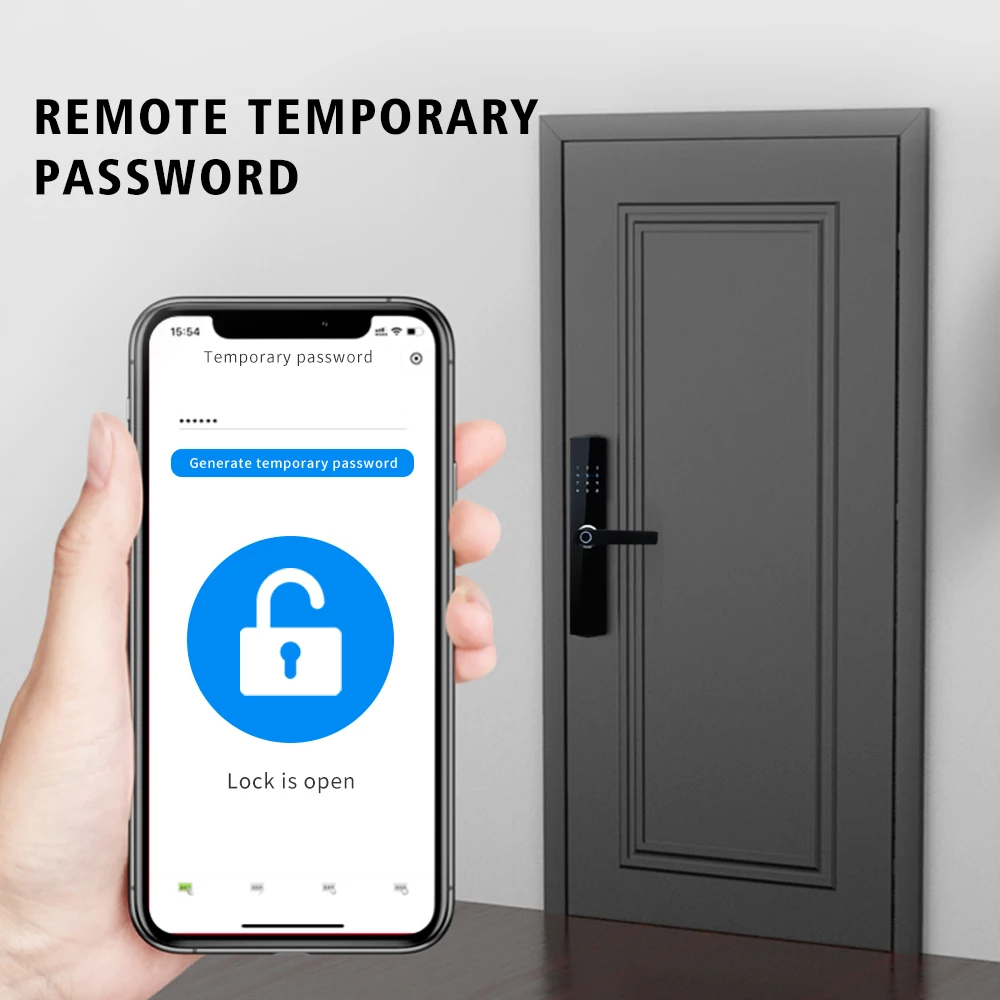 Amazon Top Security Intelligent Main Gate electric lock, WiFi App Digital Tuya Fingerprint Door Smart Locks