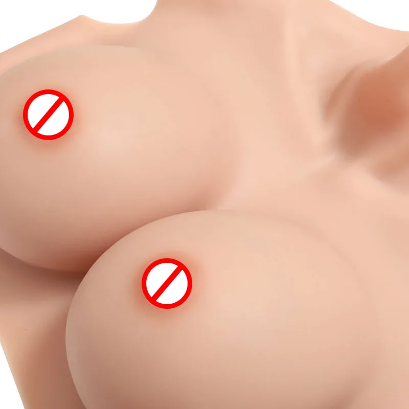 Support sample Artificial Silicone Female Nipple Costume B/C/D/E/G Cup boobs form Shemale Silicone Fake Breasts for Crossdresser