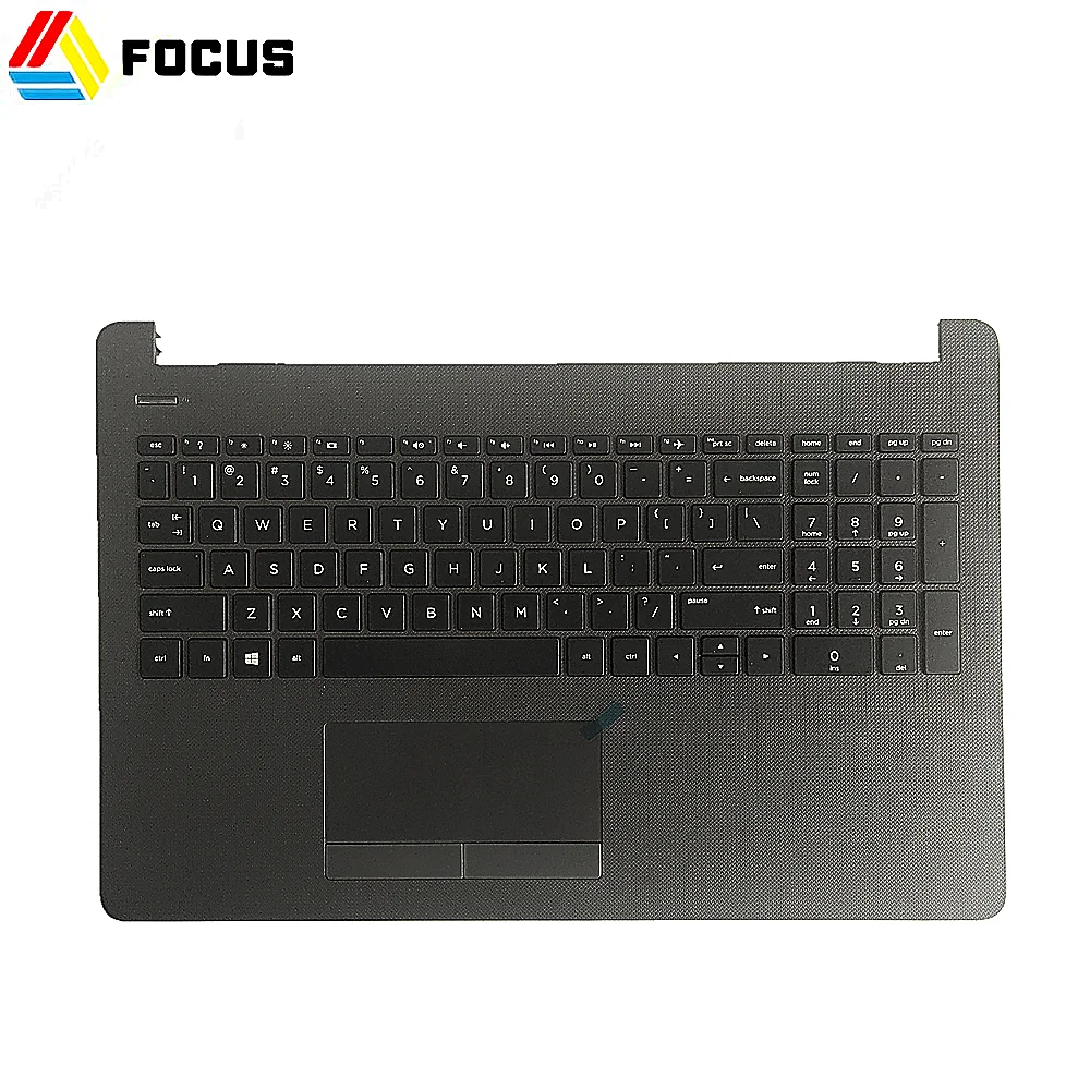 Подлинная Новая Серая подставка для ноутбука, верхняя крышка корпуса, верхняя крышка с клавиатурой и тачпадом для HP Probook 250 G6 255 G6 929906-001