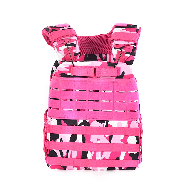 new style waterproof small size protective plate carrier weight vest fashion fitness gym pink  vest
