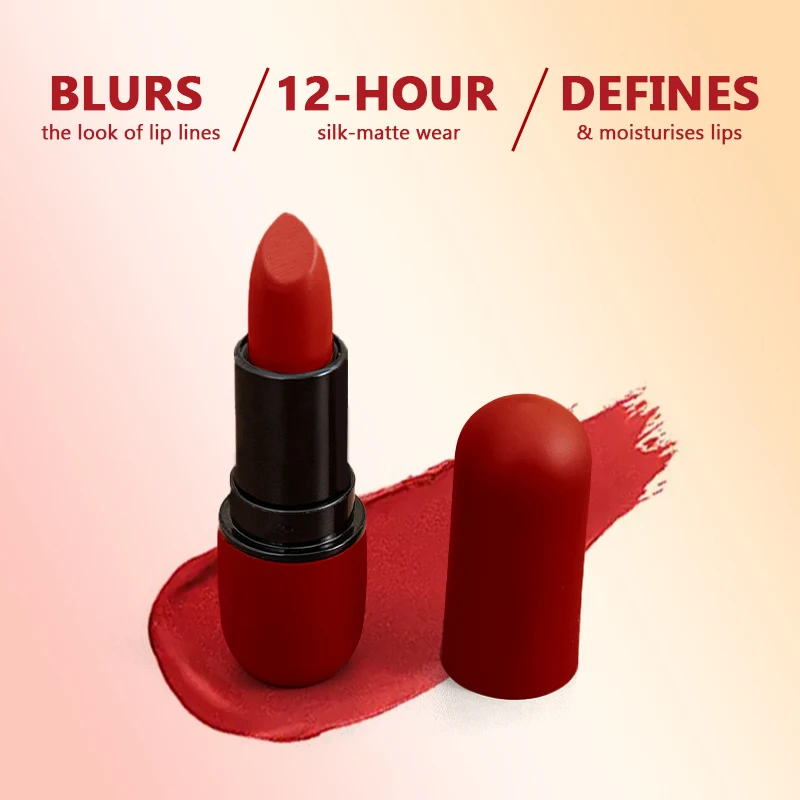 Factory Leppestift High Pigment Long Lasting 21 Color Cream Lipstick Bullet Shaped Lipstick Tube Fruit Flavored Lipstick