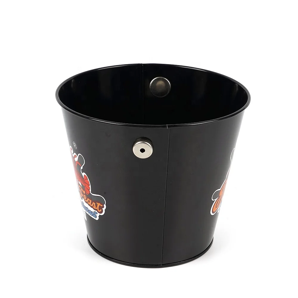 Promotional Stainless Steel Ice Bucket Metal Galvanized Iron Beer Vodka Bottle Ice Bucket Wholesale