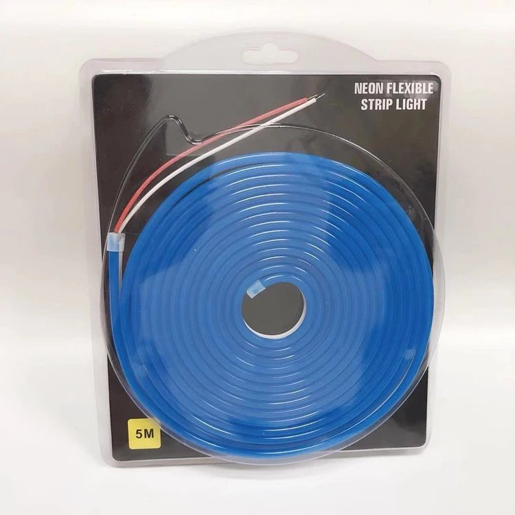 IP67 12v 6*12/5*11mm Colorful Blue Green flex strip 5m lights rope decoration sign flexible neon led