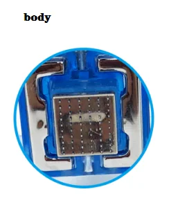 Nanometer Radio frequency EYE/ FACE/ BODY photo Mesotherapy needles, Mesogun pinhead Vanadium Titanium