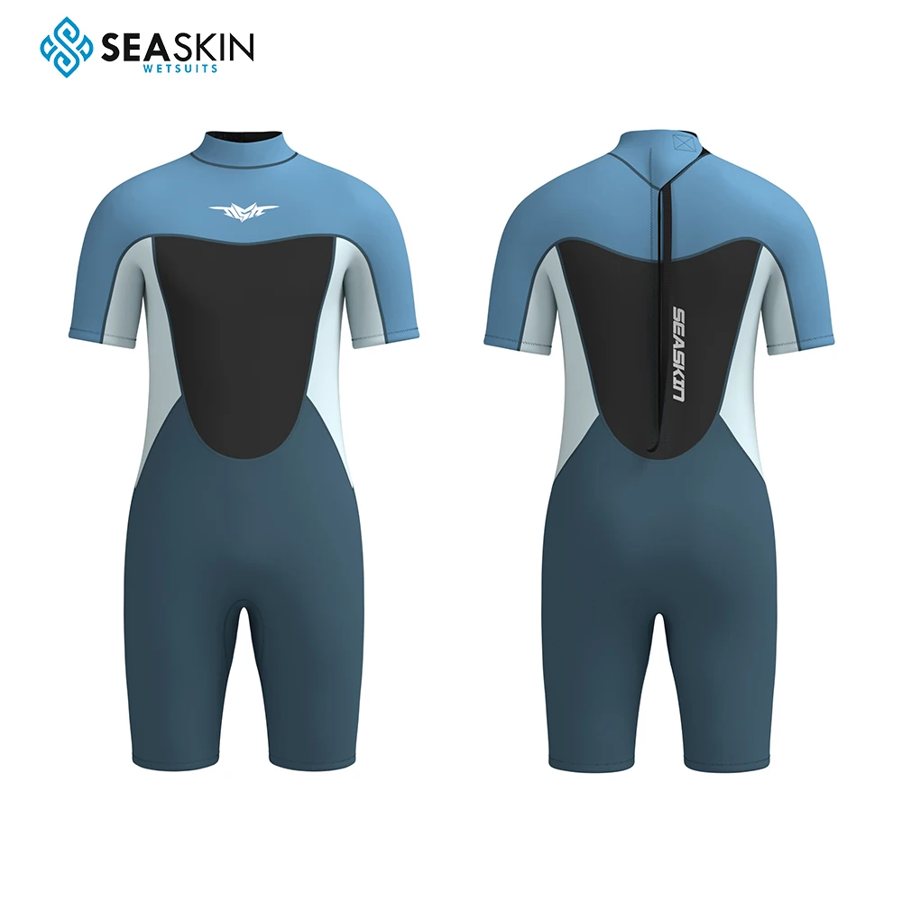 Seaskin factory sale Men 2mm Stretchy Neoprene Shorty Surfing Snorkeling Diving Oem Odm water Sports Wetsuit