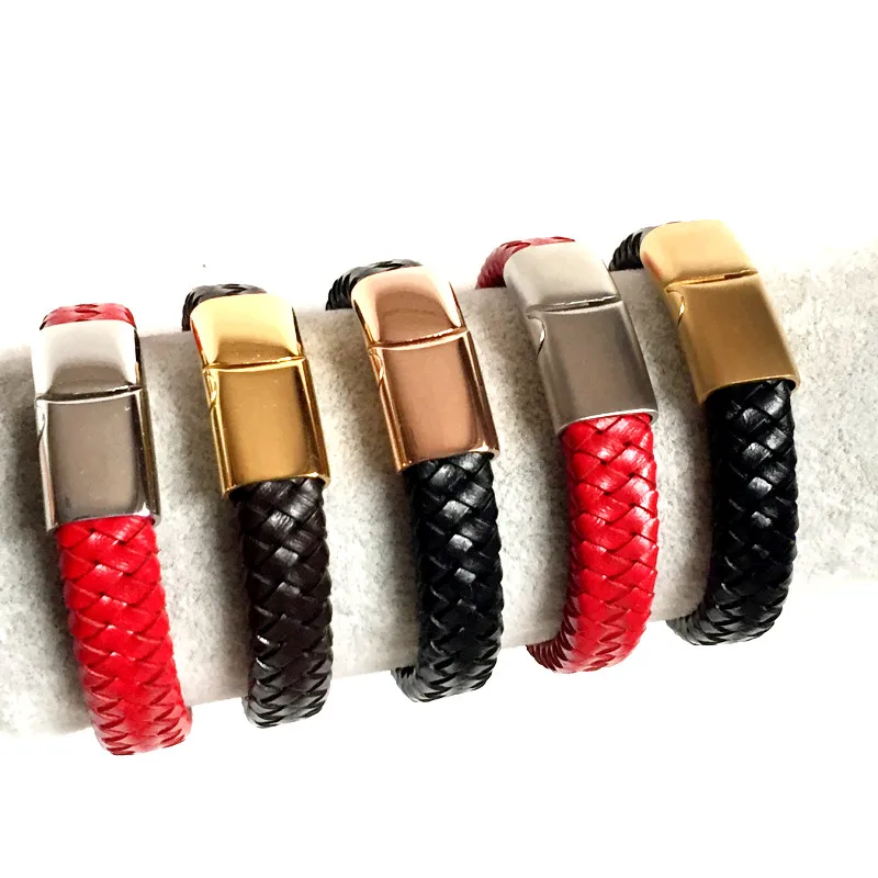 8mm 10mm Flat Braided Leather Cords 12mm
