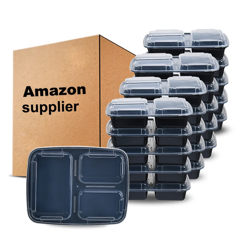 Jilen-eco-friendly Microwaveable Pp Square Disposable Plastic Lunchbox