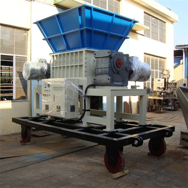 High Efficiency Highly Cost-effective Stable Performance Double Shaft Wood Plastic Shredder Machine