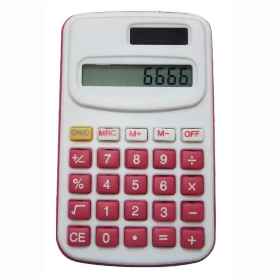Dual Power 8 Digits Mini Solar Calculator Consumer Calculator