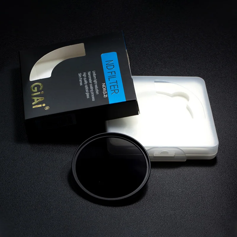 GiAi Slim ND Filter 58mm ND8 Filter Neutral Density 3 Stops Camera ND filter lens