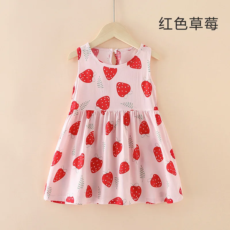 Girls dress baby cotton silk summer princess skirt