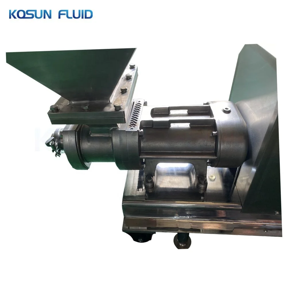 Stainless steel 304 316l high viscosity double twin screw pump with hopper