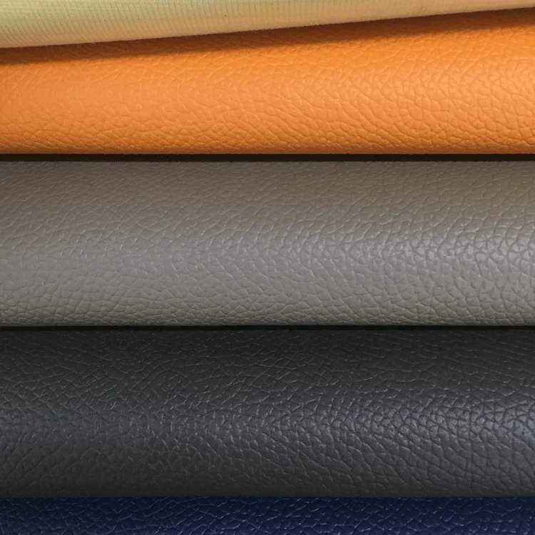 Customized Colorful Fabric Vinyl PVC Artificial Leather