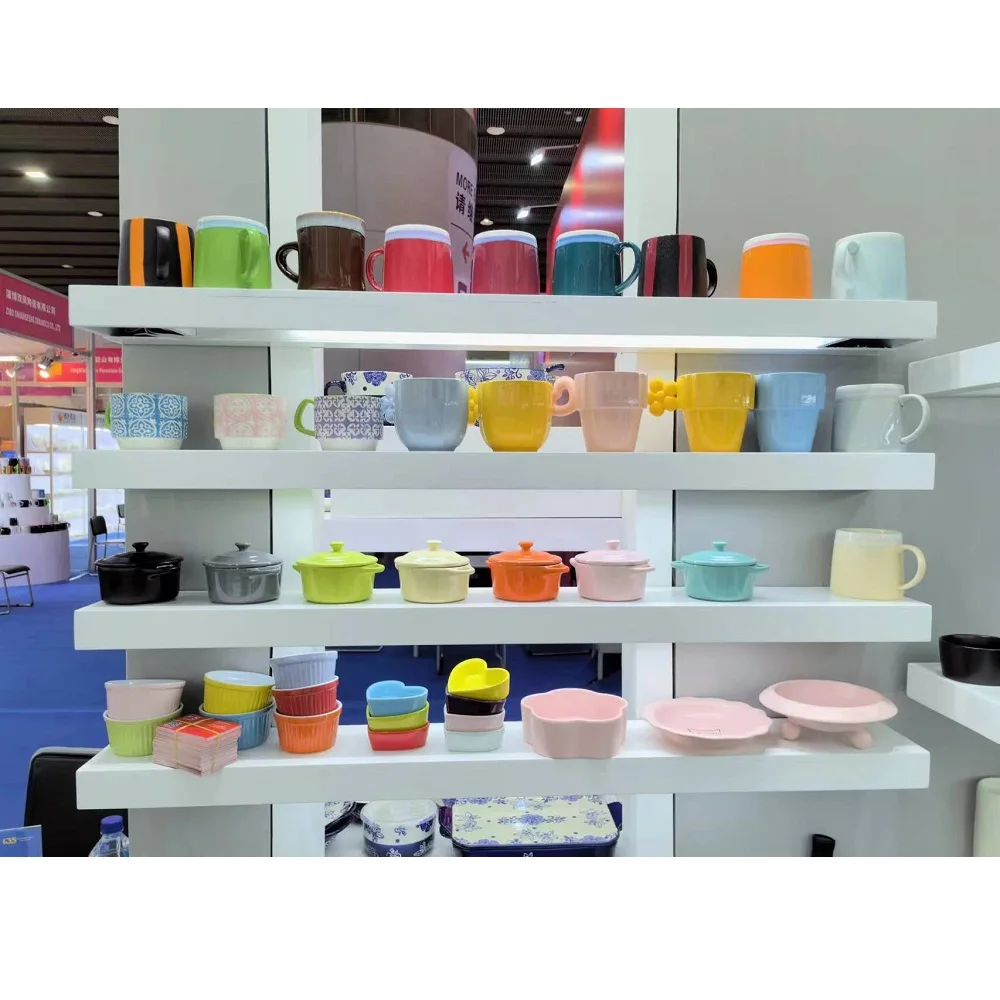 Customized Coloured-Glaze Sustainable Use Ceramic Mug Home Office Drink Coffee Stoneware Mugs Breakfast Cup Stackable