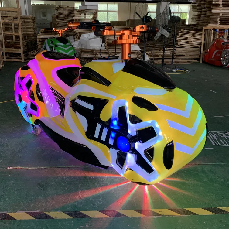Amusement Park Rides Cool Lights Fengshen Motorcycle Ride On Car Battery Electric Bumper Car For Sale