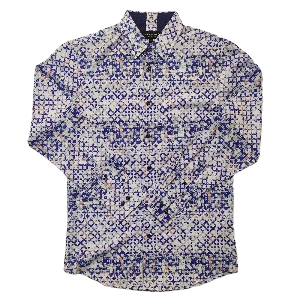 
custom pattern and material causal design cotton mens shirts 